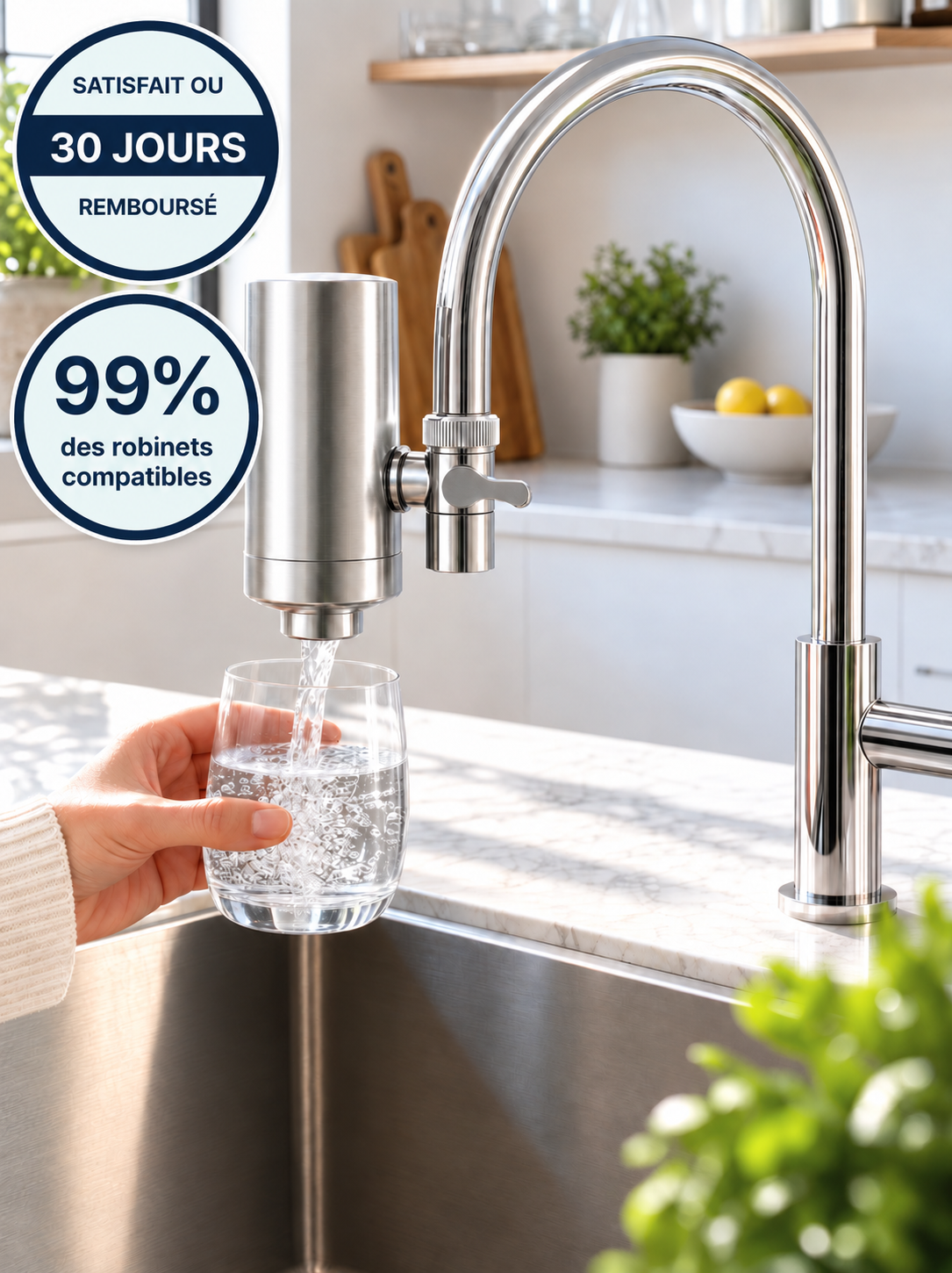 Puravo · Le robinet filtrant